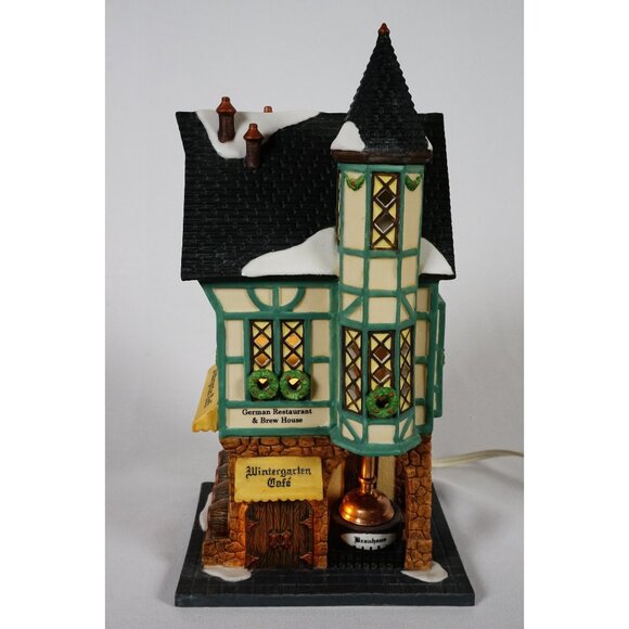 Department 56 Wintergarten Cafe Christmas in the City #58948 Lighted Building - Picture 1 of 11